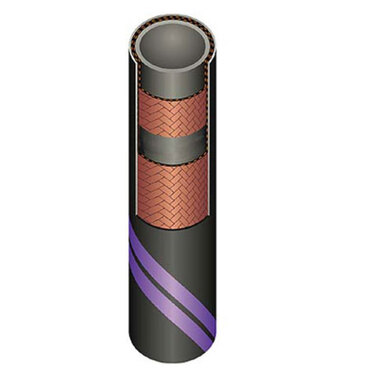 Rubber hose Tecnopal Spiral, EPDM discharge hose for chemicals; according to EN 12115, Ω/T